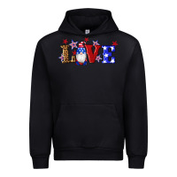 Black american flag gnomes love Urban Hoodie - Artiststas