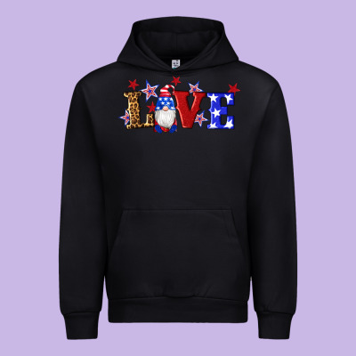 American Flag Gnomes Love Urban Hoodie Designed By Artiststas