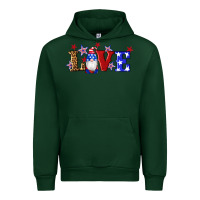 Forest Green american flag gnomes love Urban Hoodie - Artiststas