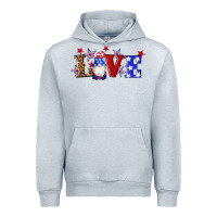 Heather Grey american flag gnomes love Urban Hoodie - Artiststas