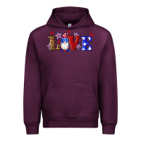 Mauve Wine american flag gnomes love Urban Hoodie - Artiststas