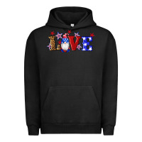 Pigment Black american flag gnomes love Urban Hoodie - Artiststas