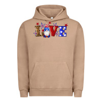 Pigment Burro american flag gnomes love Urban Hoodie - Artiststas