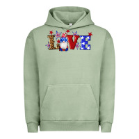Pigment Oil Green american flag gnomes love Urban Hoodie - Artiststas