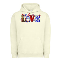 Pigment Pistachio american flag gnomes love Urban Hoodie - Artiststas