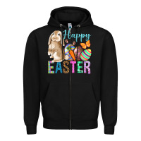 Black Easter Day With Truck Zipper Hoodie - BundleAndBundleShop
