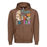Chestnut Easter Day With Truck Zipper Hoodie - BundleAndBundleShop