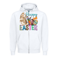 White Easter Day With Truck Zipper Hoodie - BundleAndBundleShop