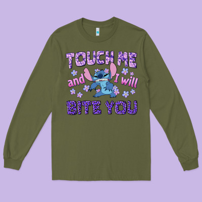 Touch Me And I Will Bite You Long Sleeve Tee Designed By Texasbilliewilder