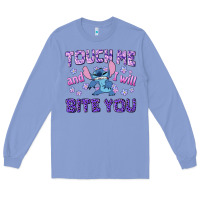 Colony Blue touch me and i will bite you Long Sleeve Tee - texasbilliewilder