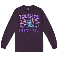 Plum touch me and i will bite you Long Sleeve Tee - texasbilliewilder