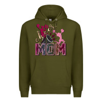 Army Green Cheer mom Mother's Day Premium Hoodie - FaDigitalArtStudio