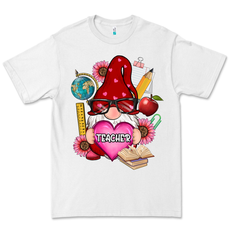 Valentines Day Teacher Gnome Premium Tee by RanaPortraitStore | Teevron