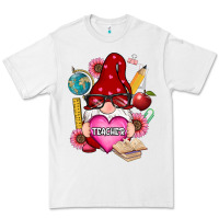 White valentines day teacher gnome Premium Tee - RanaPortraitStore