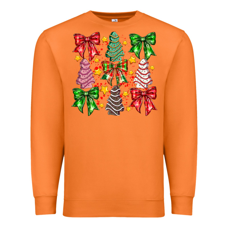 Christmas Cake Bow Premium Sweatshirt by CowhideDigitalArt | Teevron