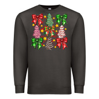 Smoke Christmas Cake Bow Premium Sweatshirt - CowhideDigitalArt