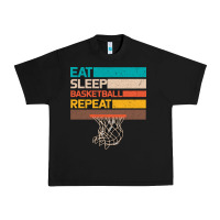Black Eat Sleep Basketball Repeat Urban Heavy Tee - Bettercallsaul