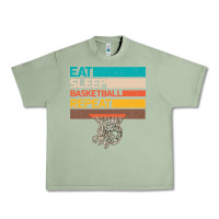 Oil Green Eat Sleep Basketball Repeat Urban Heavy Tee - Bettercallsaul