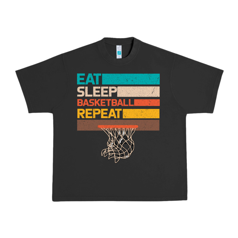 Eat Sleep Basketball Repeat Urban Heavy Tee by Bettercallsaul | Teevron