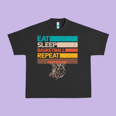 Eat Sleep Basketball Repeat Urban Heavy Tee Designed By Bettercallsaul