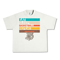 Pistachio Eat Sleep Basketball Repeat Urban Heavy Tee - Bettercallsaul