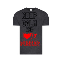 Vintage Black Keep Calm And Love Furries Vintage Tee - Bettercallsaul