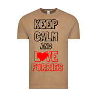 Vintage Coffee Keep Calm And Love Furries Vintage Tee - Bettercallsaul