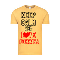 Vintage Mustard Keep Calm And Love Furries Vintage Tee - Bettercallsaul