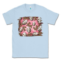 Dusty Blue Easter Quail Eggs And Leopard Bunny Classic Tee - RanaPortraitStore