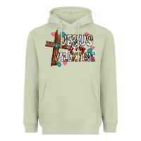Matcha jesus is my valentine Heavyweight Hoodie - CowhideDigitalArt