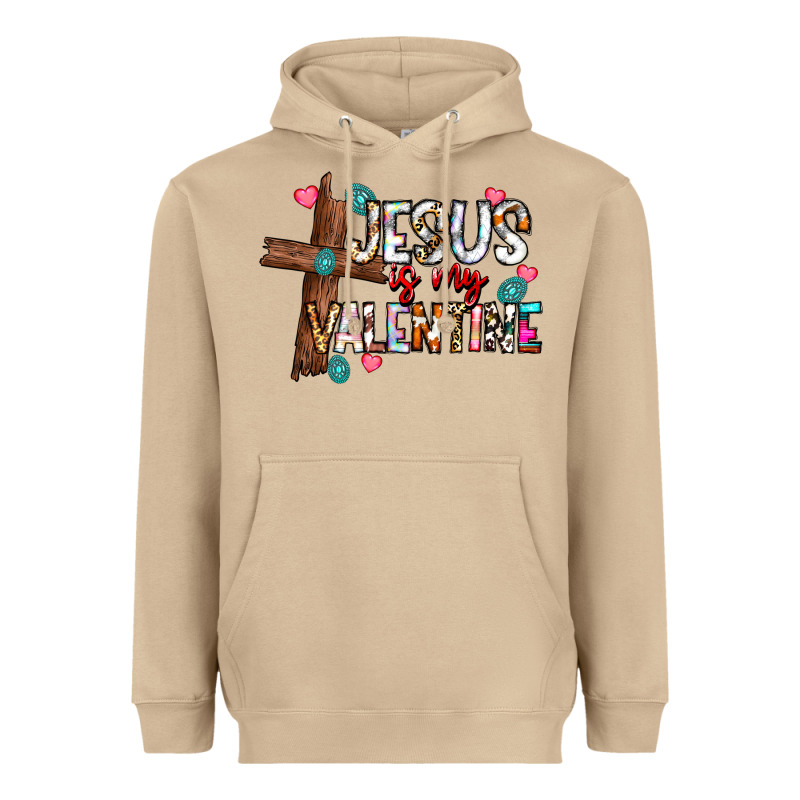 Jesus Is My Valentine Heavyweight Hoodie by CowhideDigitalArt | Teevron