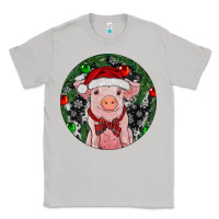 Moon Dust Sitting Pig Christmas Classic Tee - RanaPortraitStore