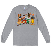 Heather Grey wizards coffee cups Long Sleeve Tee - texasbilliewilder