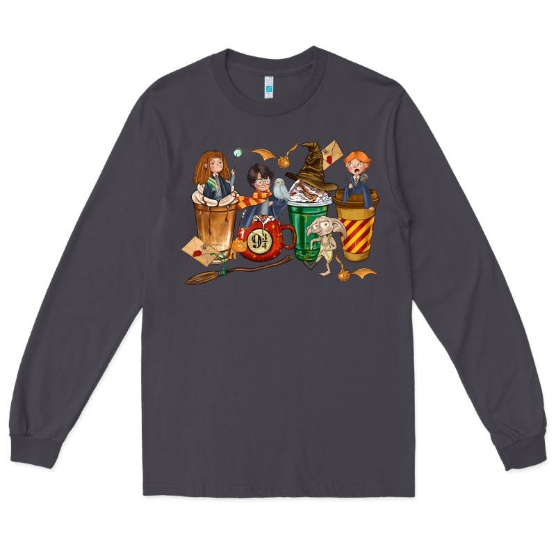Wizards Coffee Cups Long Sleeve Tee by texasbilliewilder | Teevron