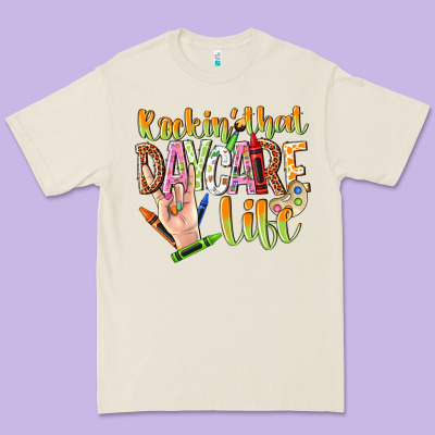 Rockin That Daycare Life Premium Tee Designed By Nancycooperartshop