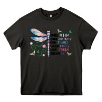 Asphalt dragonfly smile tink give laugh love dream Heavy Core Tee - MaliasSmallBusiness