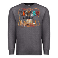 Charcoal Heather My Western Watching Blanket Premium Sweatshirt - CowhideDigitalArt