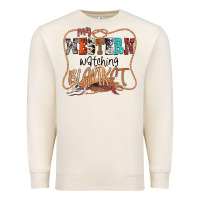 Sandshell My Western Watching Blanket Premium Sweatshirt - CowhideDigitalArt