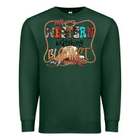 Sports Green My Western Watching Blanket Premium Sweatshirt - CowhideDigitalArt
