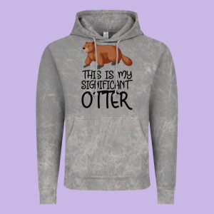 This Is My Significant Otter Vintage Hoodie Designed By Bettercallsaul