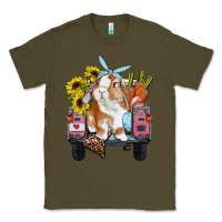 Army Green Easter truck with bunny sunflowers and eggs Classic Tee - RanaPortraitStore
