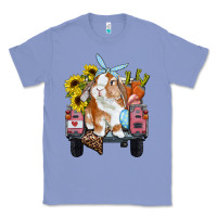 Colony Blue Easter truck with bunny sunflowers and eggs Classic Tee - RanaPortraitStore
