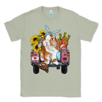 Matcha Easter truck with bunny sunflowers and eggs Classic Tee - RanaPortraitStore