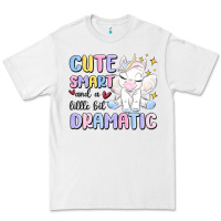 White cute smart and a little bit dramatic Premium Tee - MaliasSmallBusiness