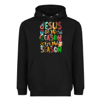 Black jesus is the reason for the season Heavyweight Hoodie - CowhideDigitalArt