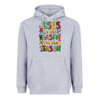 Heather Grey jesus is the reason for the season Heavyweight Hoodie - CowhideDigitalArt