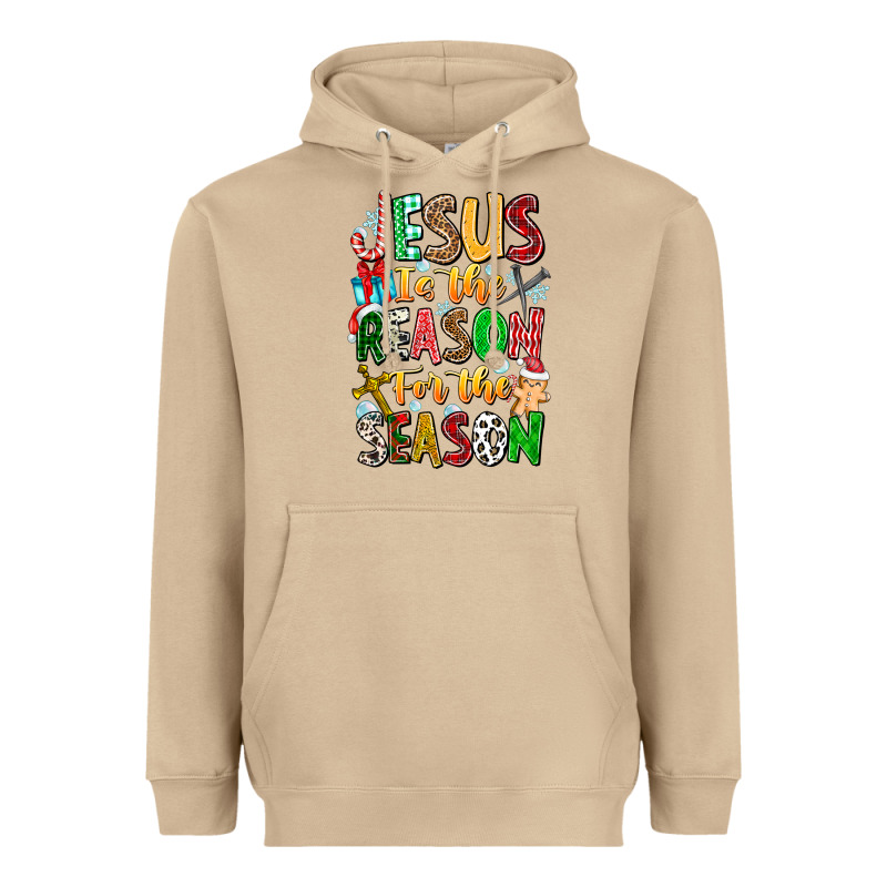 Jesus Is The Reason For The Season Heavyweight Hoodie by CowhideDigitalArt | Teevron