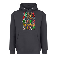 Smoke jesus is the reason for the season Heavyweight Hoodie - CowhideDigitalArt