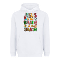 White jesus is the reason for the season Heavyweight Hoodie - CowhideDigitalArt