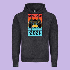 Game Over Class Of 2021 Vintage Hoodie Designed By Bettercallsaul